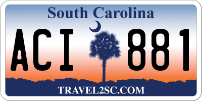 SC license plate ACI881