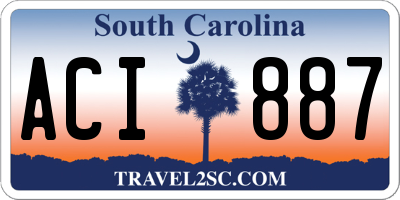 SC license plate ACI887