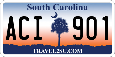 SC license plate ACI901