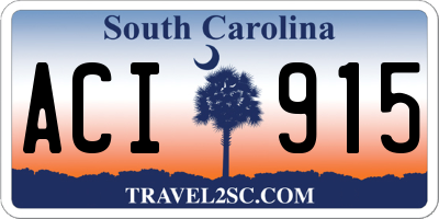 SC license plate ACI915