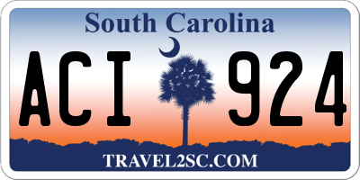 SC license plate ACI924