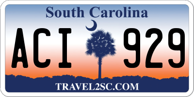 SC license plate ACI929