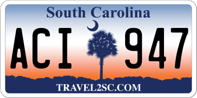 SC license plate ACI947