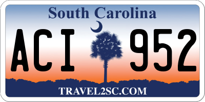 SC license plate ACI952