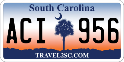 SC license plate ACI956