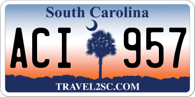 SC license plate ACI957
