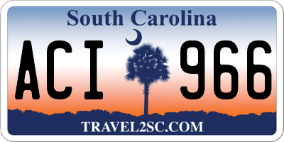 SC license plate ACI966