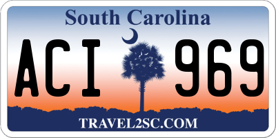 SC license plate ACI969