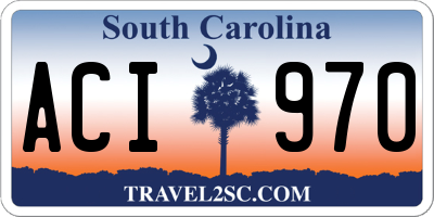 SC license plate ACI970