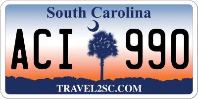 SC license plate ACI990
