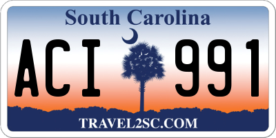 SC license plate ACI991