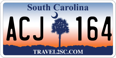 SC license plate ACJ164
