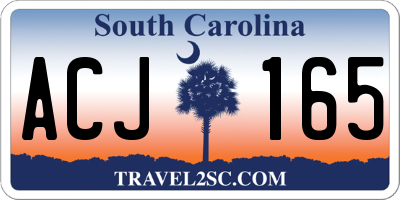 SC license plate ACJ165
