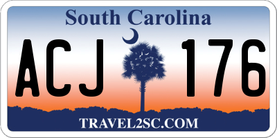 SC license plate ACJ176