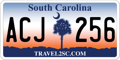 SC license plate ACJ256
