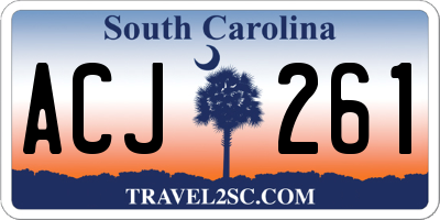 SC license plate ACJ261