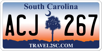 SC license plate ACJ267