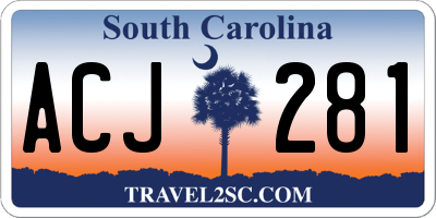 SC license plate ACJ281