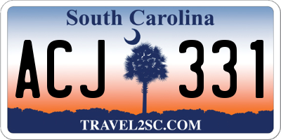 SC license plate ACJ331