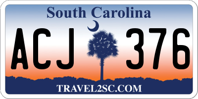 SC license plate ACJ376