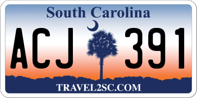 SC license plate ACJ391