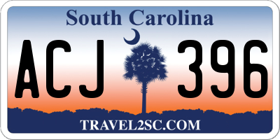 SC license plate ACJ396