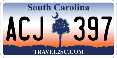 SC license plate ACJ397