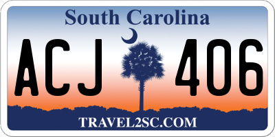 SC license plate ACJ406