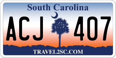 SC license plate ACJ407