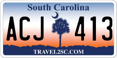 SC license plate ACJ413