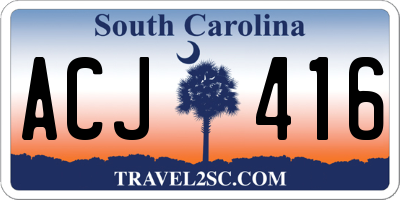 SC license plate ACJ416