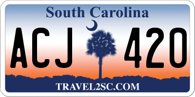 SC license plate ACJ420