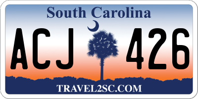 SC license plate ACJ426