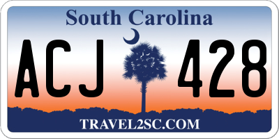 SC license plate ACJ428
