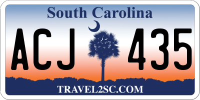 SC license plate ACJ435