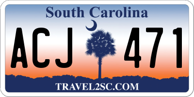 SC license plate ACJ471