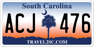 SC license plate ACJ476