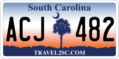 SC license plate ACJ482