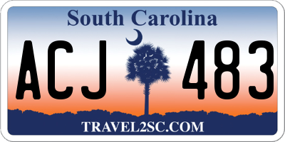 SC license plate ACJ483