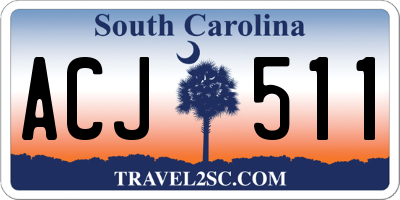 SC license plate ACJ511