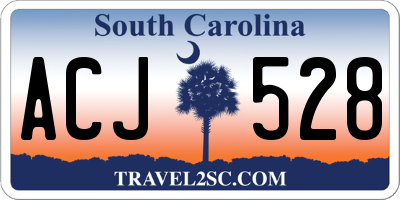 SC license plate ACJ528