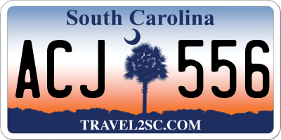 SC license plate ACJ556