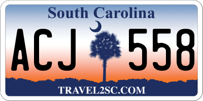 SC license plate ACJ558