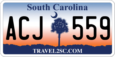 SC license plate ACJ559