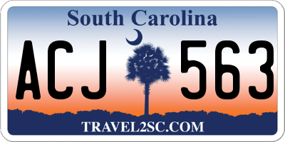 SC license plate ACJ563