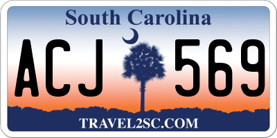 SC license plate ACJ569