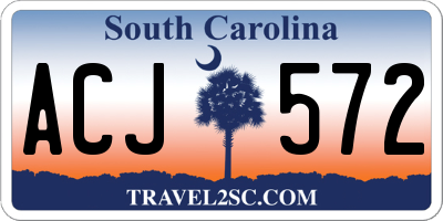 SC license plate ACJ572