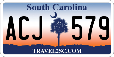 SC license plate ACJ579