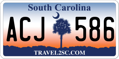 SC license plate ACJ586