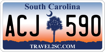 SC license plate ACJ590